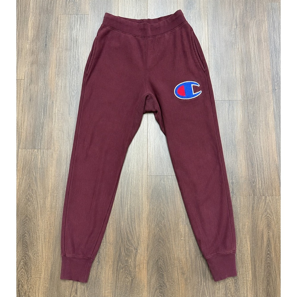 Champion Jogger Sweatpants Mens Medium Reverse Weave C Logo Patch‎ Streetwear